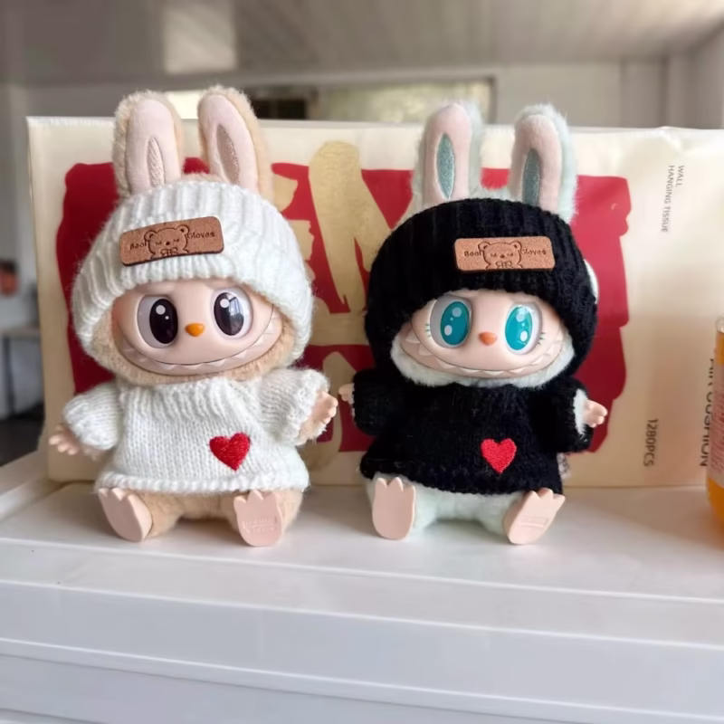 Accesorios Labbubu para muñecas de 17 cm: nuevo suéter facial de ropa, nueva mochila de lujo, nuevo bolso pequeño elegante, nuevo tocado elegante. - Image 2