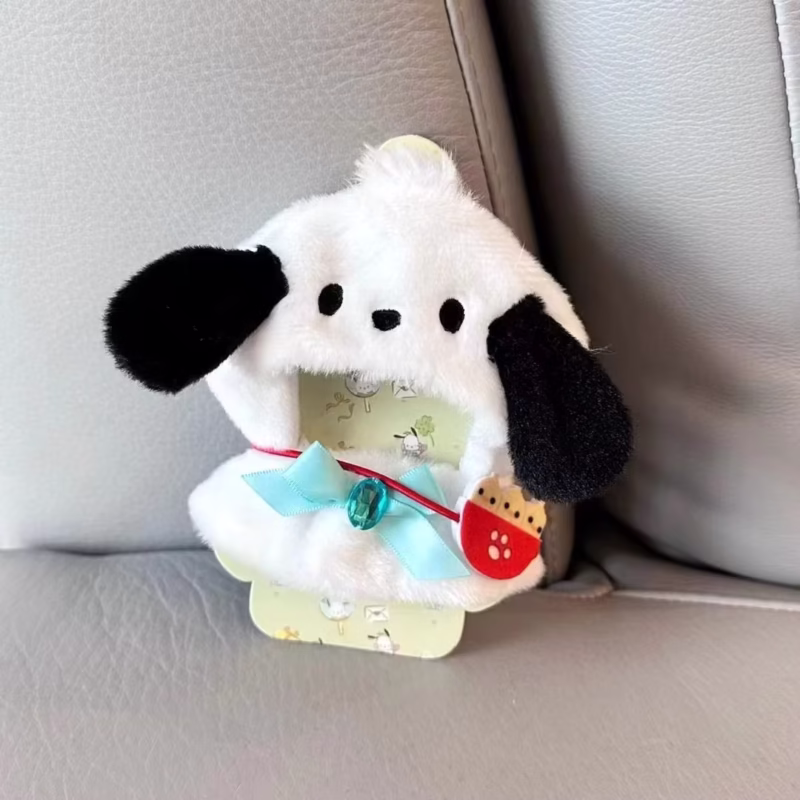 Incluye: muñeca de peluche Cinnamoroll de 18 cm con un atuendo de Cinnamoroll y Hello Kitty, accesorios de Kuromi V1/V2, atuendo de muñeca idol para la muñeca y accesorios de moda - Image 3