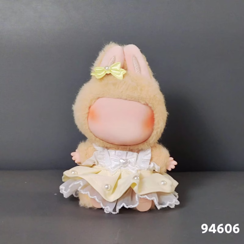 Muñeca mini con cuerpo de felpa de 17 cm, además de conjunto de suéter de Labubu Idol V1 V2 de Corea EXO, regalo.