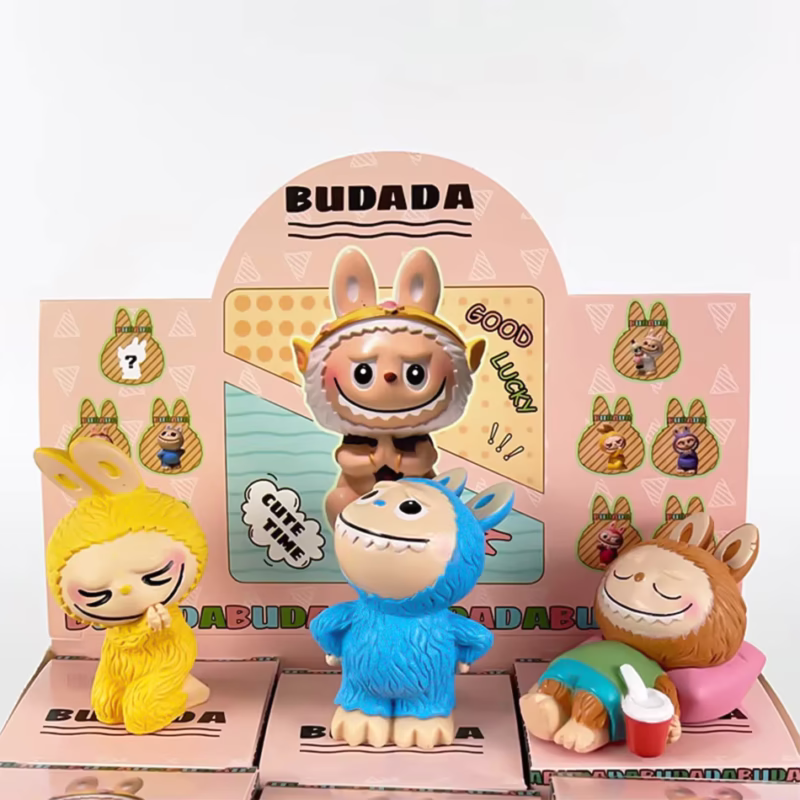 Mini Caja Ciega De 9 Uds. Labubu PVC Fashion Dolls Kawaii Mystery Box Akawaii Desktop Display Models and Wholesale Desk Decorative Items - Image 2