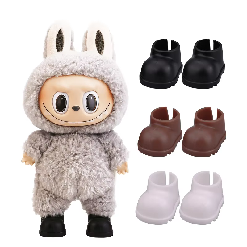 Botas para la figura Labubu de 15-17 cm, botas de agua multicolor para la figura, accesorios para regalos de figuras de peluche, DIY Zimomo Tyco.