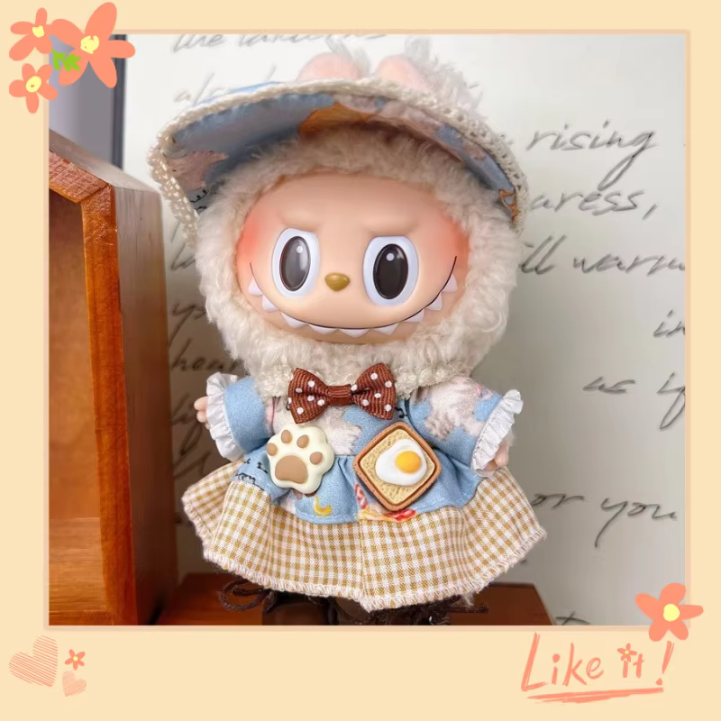 Mini vestimenta de muñeca de peluche de 17 cm, complementos de ropa para Exo Labubu Idol V1 V2 de Corea Kpop, accesorios de ropa de excelente calidad, regalo