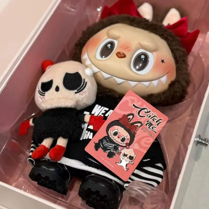 Accesorio Mokoko de San Valentín auténtico para obsequiar vestimenta Labubu enorme caja Zimomo, el regalo de cumpleaños que la niña disfruta más, regalado a su amiga en su cumpleaños.