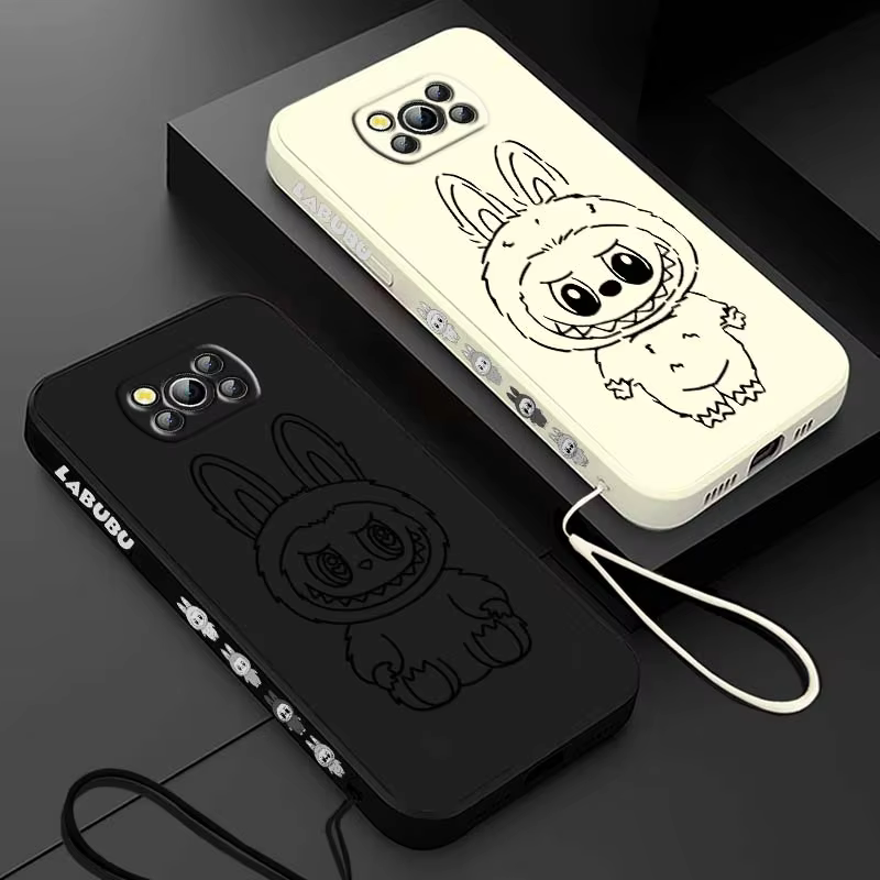 Con esta moderna y única funda L-Labubu, puedes darle un estilo de dibujos animados a un teléfono Xiaomi Poco mientras lo mantienes bien protegido