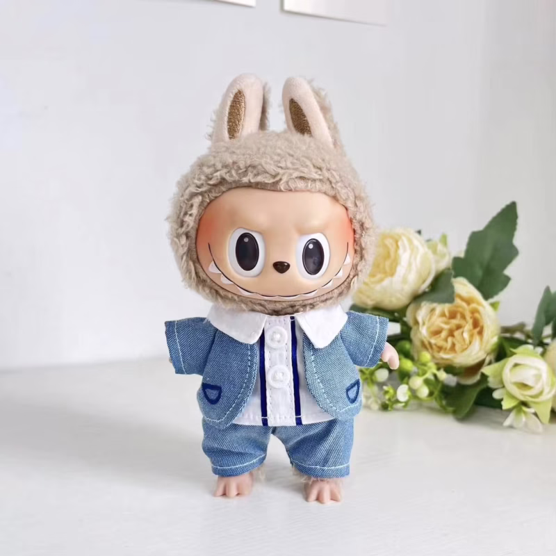 The outfit includes three pieces and is perfect for 17cm Labubu dolls. It adds great fun and style to the collection - Image 4