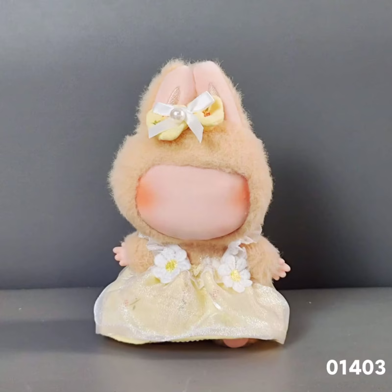 Muñeca mini con cuerpo de felpa de 17 cm, además de conjunto de suéter de Labubu Idol V1 V2 de Corea EXO, regalo. - Image 3