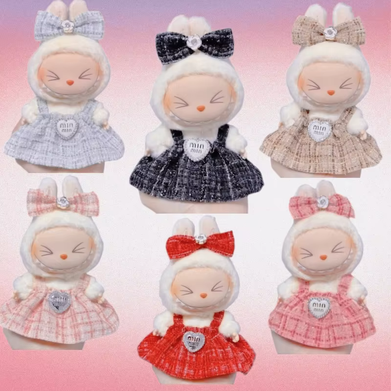 Patrones de costura para una hermosa falda para un juguete de peluche y una muñeca de 17 cm de altura, falda hecha a medida para una muñeca, un regalo para
