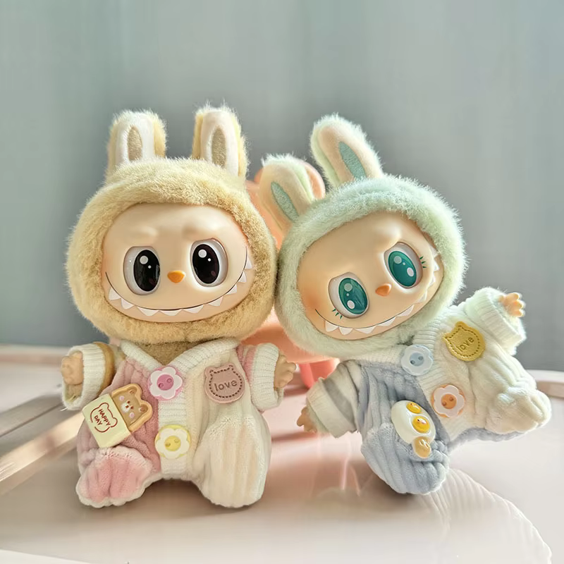 Vestimenta de muñecas de peluche, atuendo de 17 cm, complementos para Kpop, Exo, Labubu, Idol, vestimenta para seguidores, monos, obsequios de bricolaje