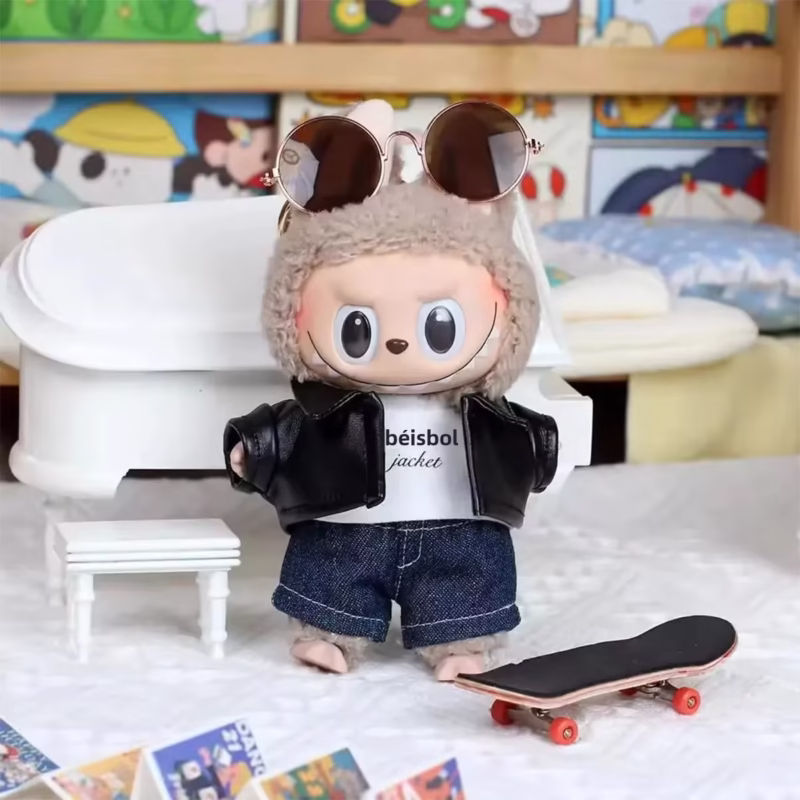 Estilo contemporáneo, colección de muñecas de traje Labubu de 17 cm, traje de muñeca, composición del vestido de muñeca para coleccionistas, muñeca bebé macaron - Image 3