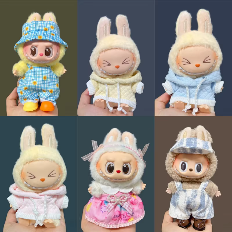 La Mini muñeca Labubu es una muñeca de 17 cm de altura con un diseño perfecto para coleccionistas y amantes de las muñecas