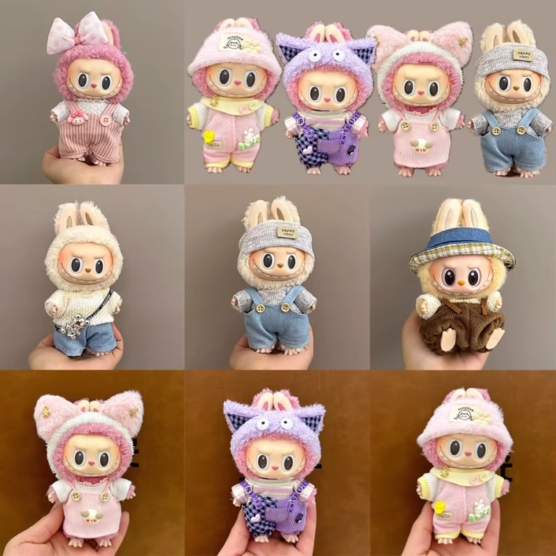 Exclusivamente para las muñecas Labubu de la Generación I y II, este exclusivo set de atuendo en una conveniente blind box está diseñado para agregar tanto estilo como emoción a tu colección