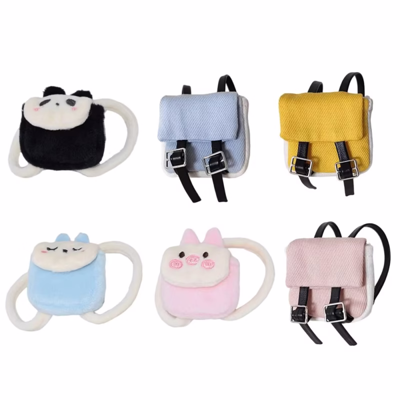Mochila Labubu de estilo Animal de 17Cm, vestimenta artesanal, complementos de ropa para muñecas a juego, mochila Labubu de recambio de varios diseños, y mochila Labubu de recambio de varios estilo - Image 2