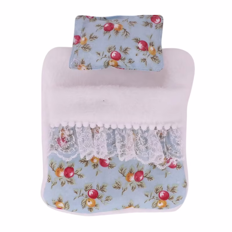 Mini complementos para muñecas de 17 cm para la muñeca Labubu Pop, 3 piezas/juego de cama, edredón y almohada, pijama, saco de dormir, obsequio para el hogar de muñecas, juguetes para niños. - Image 3
