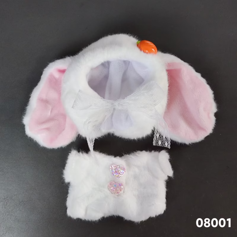 Conjunto de ropa para muñeca Labubu V1 V2 de 17 cm, falda con plantilla de estrella verde, clip de lazo para el cuerpo, traje de muñeca, regalo para 6 años y más, DIY, y joyas de muñeca - Image 2