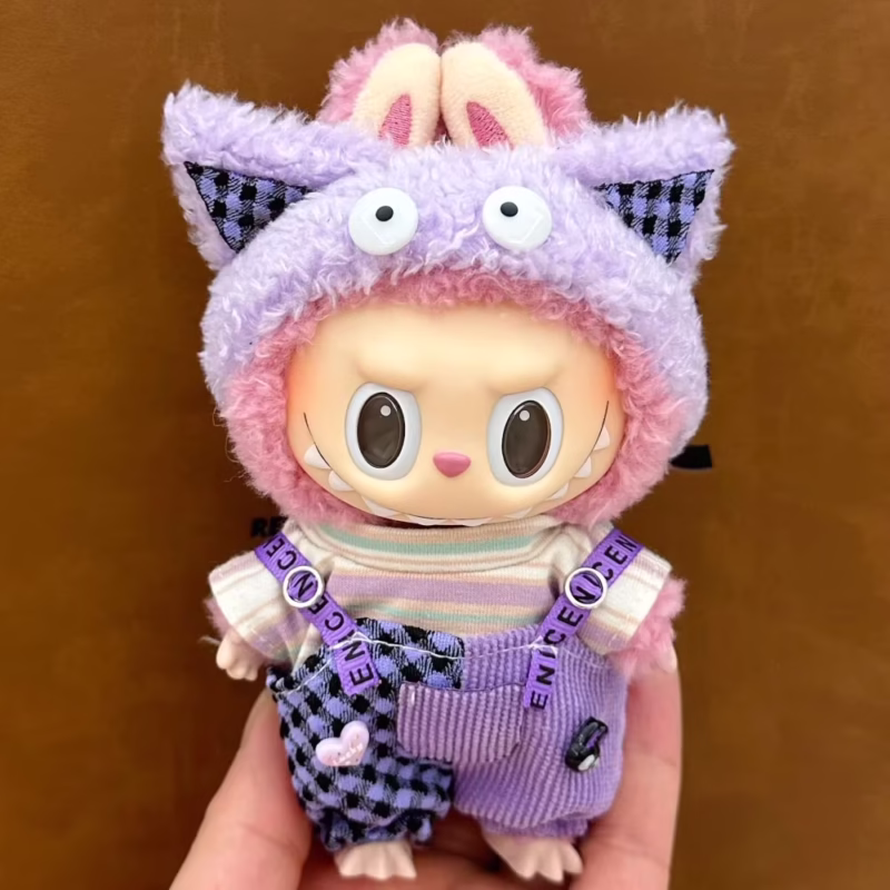 Vestimenta para muñecas de 15-17CM I II III Labubu, atuendos, peluche, figura de ídolo de algodón, vestimenta universal, complemento de sentar, regalo de adorno - Image 2