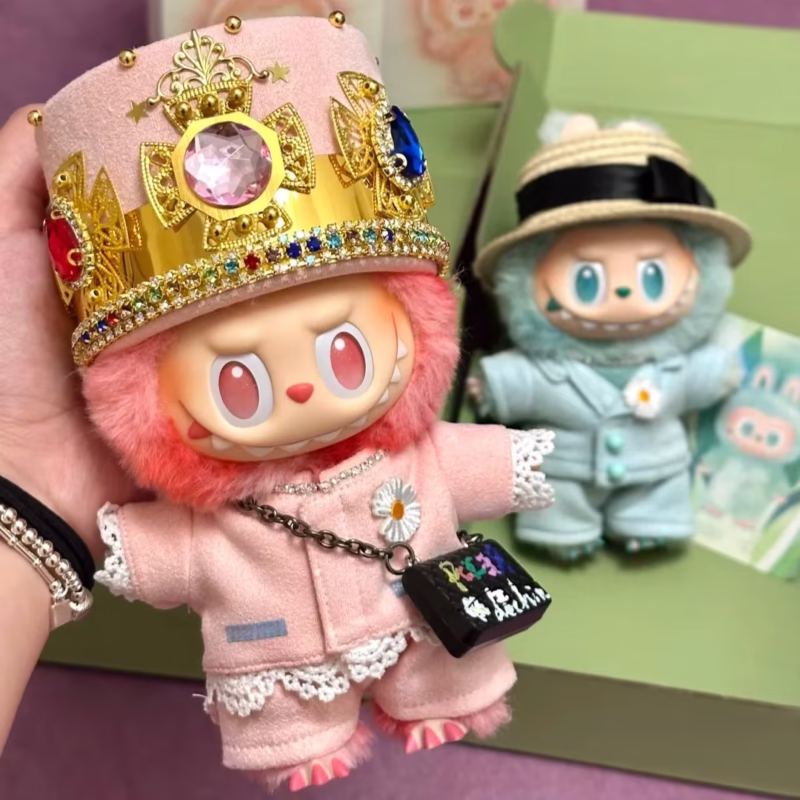 Ropa de muñeca Labubu de 17cm, ropa Zimomo, ropa Crybaby, ropa Mokoko Love, ropa de 17cm, lágrimas de muñeca, ropa elegante de muñeca, llaveros de vinilo, ropa de 17cm, ropa de 17cm.