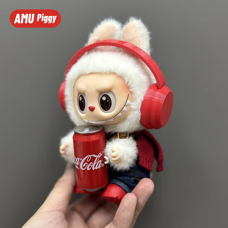Ropa para muñecas Labubu para muñecas de 17 cm, hecha a mano, con accesorios artísticos, regalo para niños, mono de invierno capibara QuQu