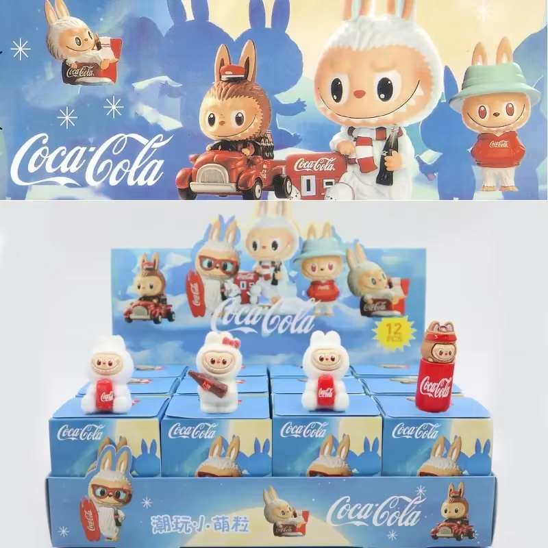 Labubu Ququ 12 piezas/paquete de adorables juguetes de moda están cosidos en cajas ciegas con pequeñas piezas para muñecas de anime, fanáticos infantiles y regalos de Navidad.
