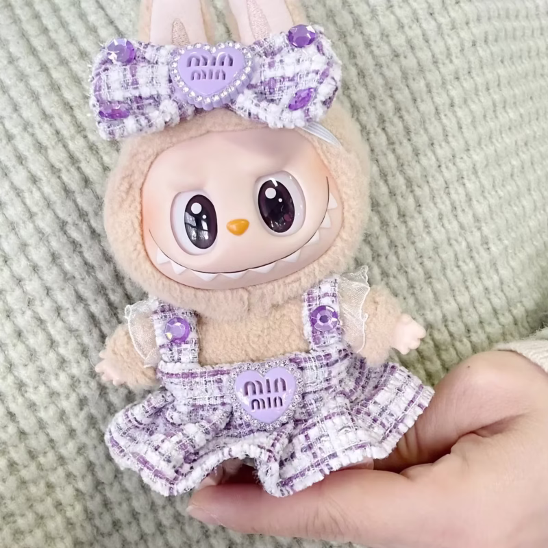 Conjunto de atuendo de Año Nuevo de LABUBU - Representante oficial de Popmart Bubble Mart Collab con accesorios de peluche hechos a mano | Regalo de Navidad y festividades - Image 4