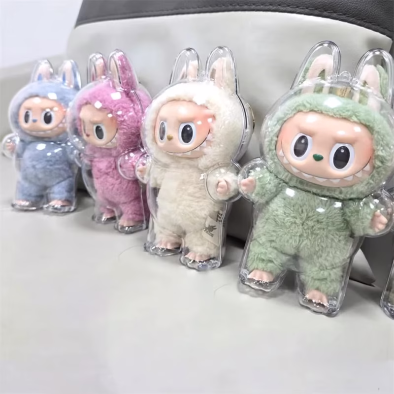 5 unidades PopMart Monster Labubu V1 V2 5 5 Sit Party carcasa transparente para 5 cosplay, 5 luego 5 de accesorios para 5 PopMart Monster Labubu V1 V2 Sit Party 5. 1 unidad - Image 3