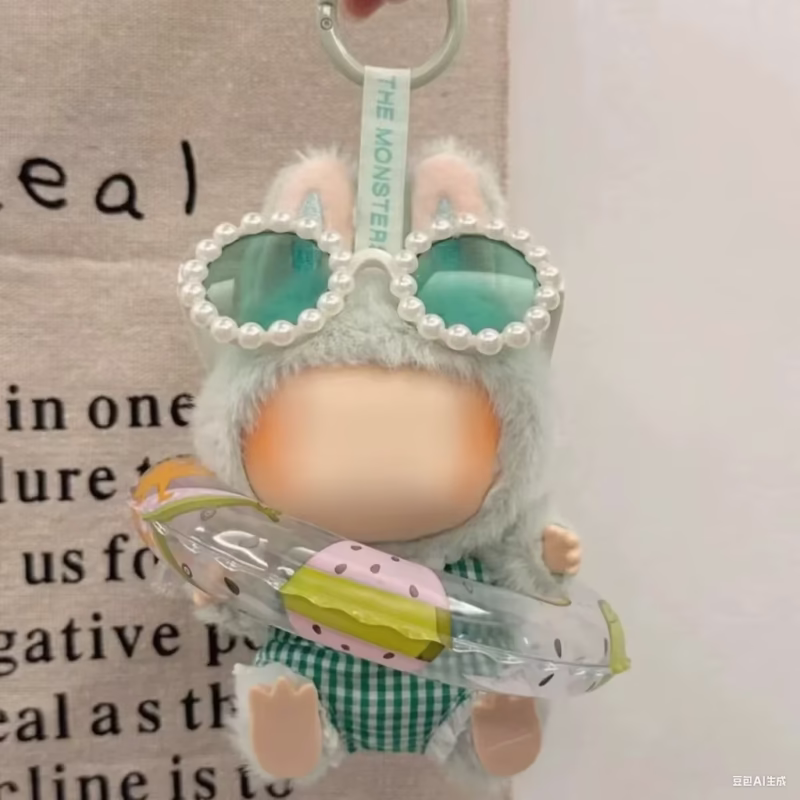 Conjunto Labubu listo para el verano, colección activa. Muñeca de peluche de 17 cm de la colección de alto diseño, cubromaxx, accesorios de yate. - Image 3