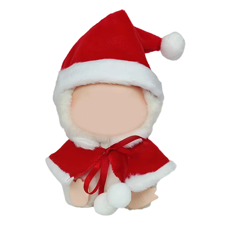 Ropa mini para muñecas, accesorios para Labubu Idol V1 V2, suéter navideño para hombres, sombrero, atuendo de Año Nuevo, regalo
