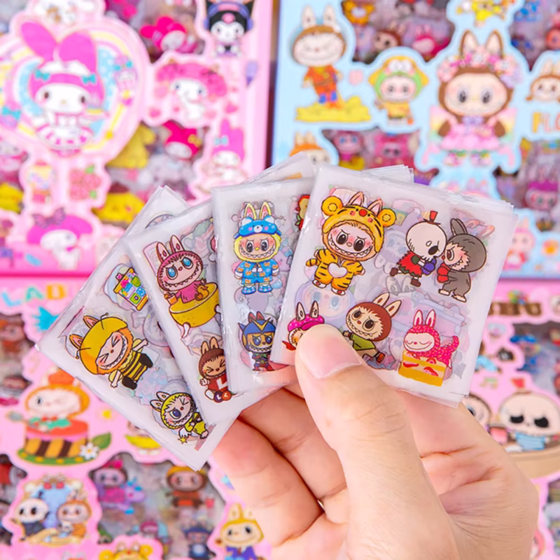 Tus figuras pueden tomar nuevas formas, no como otras, sino muy especiales y únicas. Las pegatinas de ojos personalizadas Labubu V1 V2 y V3 son unas nuevas creadoras de sensación