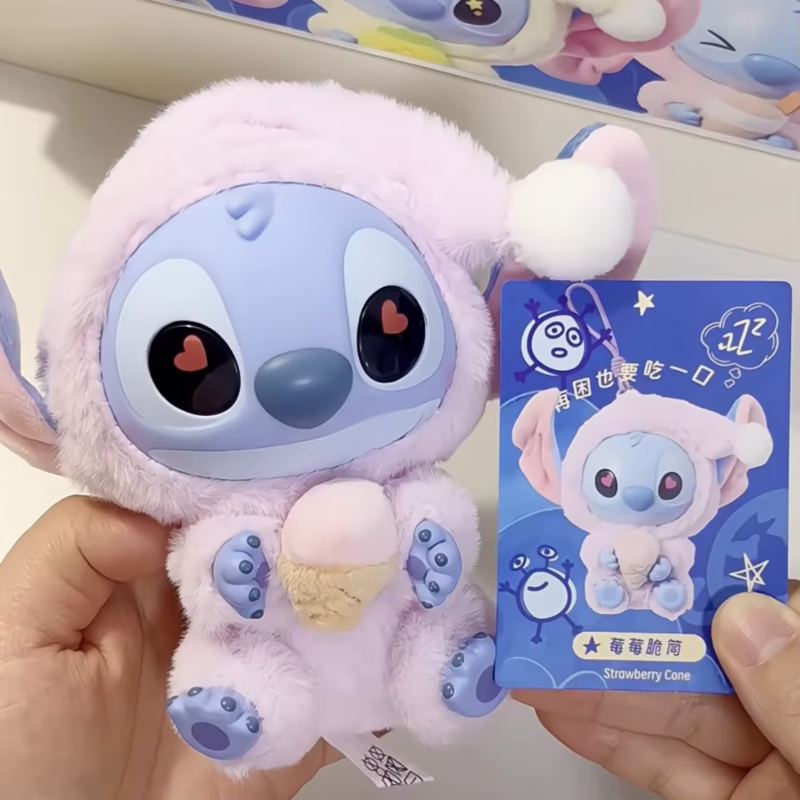 DISNEY Lilo & Stitch peluches Come Sleep After Eating Series colgante, peluche misterioso, regalo de cumpleaños para niños - Image 2