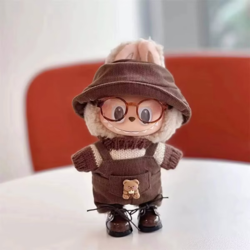 El conjunto de Abaya Labubu de 15-17 cm es perfecto para muñecas de peluche e incluye piezas elegantes y cómodas para personalizar a la pequeña muñeca