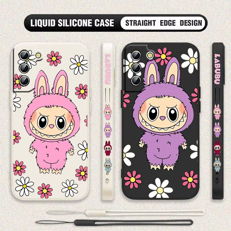 La funda L-Labubu para teléfono diseñada para los modelos Samsung Galaxy S 25, S 24, S 23, S 22, S21, S10, FE, Plus