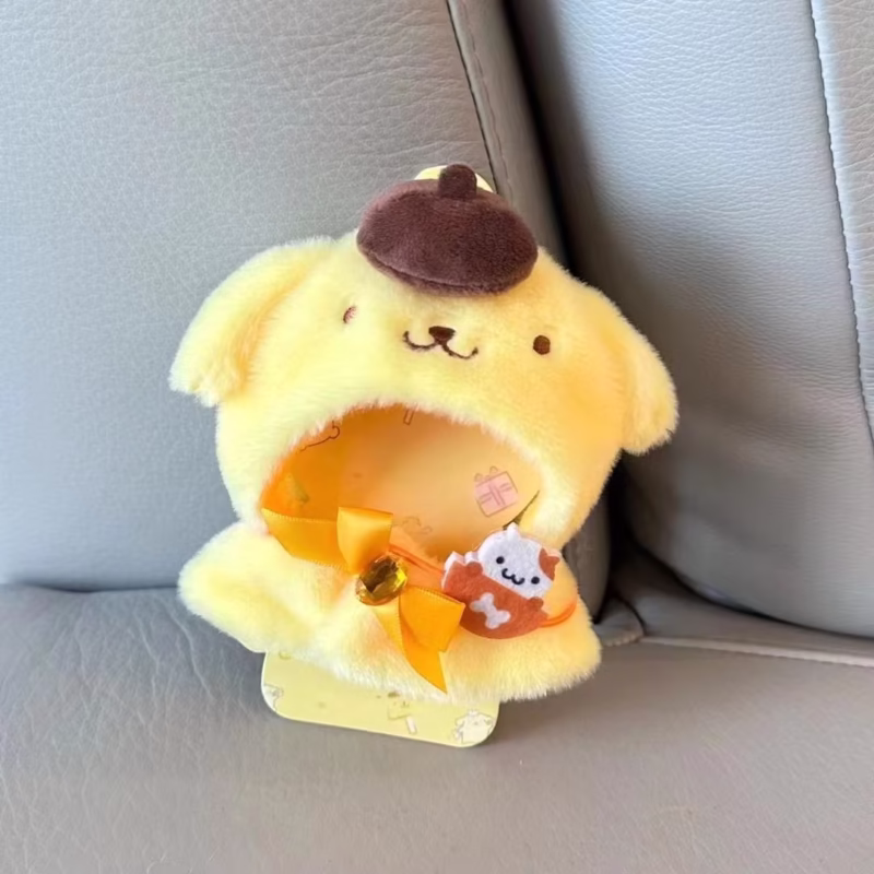 Incluye: muñeca de peluche Cinnamoroll de 18 cm con un atuendo de Cinnamoroll y Hello Kitty, accesorios de Kuromi V1/V2, atuendo de muñeca idol para la muñeca y accesorios de moda - Image 2
