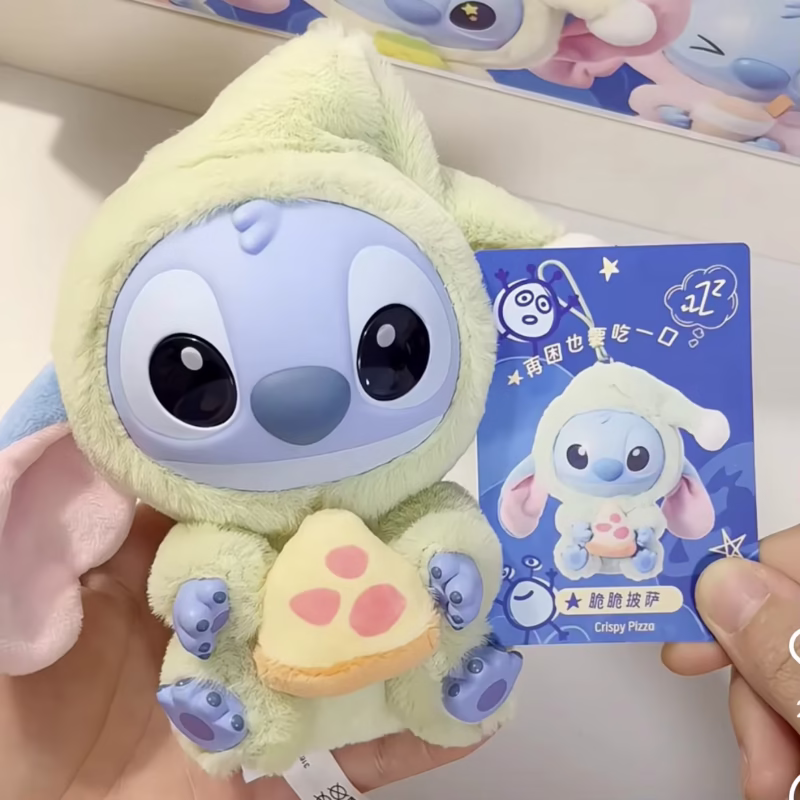 DISNEY Lilo & Stitch peluches Come Sleep After Eating Series colgante, peluche misterioso, regalo de cumpleaños para niños - Image 3