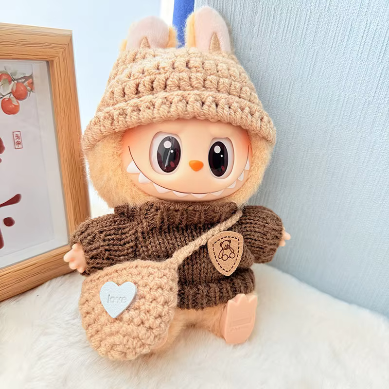 Mini vestimenta para muñecos de peluche, complementos para Corea, Kpop Exo, 17 cm, paquete de ropa de regalo Labubu V1 V2.