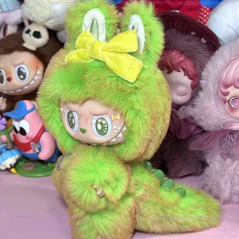 Recipiente antipolvo de 17 cm para macarrones LABUBU, carcasas, complementos para muñecas. PopMart, Bubble Mart, bonsai, muñecas, regalos de Navidad.