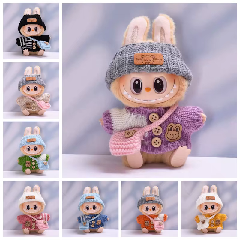 Este bolso está diseñado para coleccionistas de muñecas y miniaturas de casas de muñecas, además de enmarcado en estilo kawaii. Este bolso está diseñado para muñecas Labubu y artículos comparables de entre 15 y 17 cm de altura