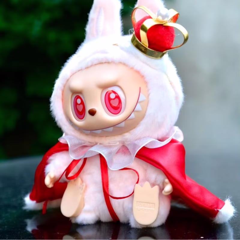Ropa de muñeca Labubu, accesorios de disfraz de monstruo, ropa de muñeca hecha a mano regalo para niños, chal de la Corona del Rey y la Reina V1 V2 V3, de uso removible - Image 5