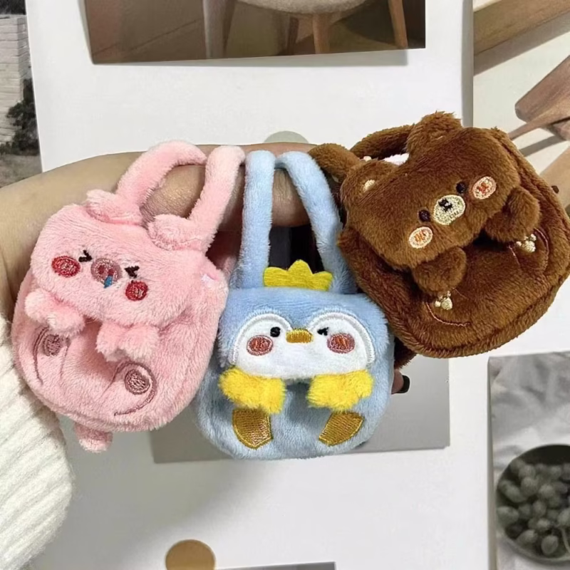 Mochila Labubu de 17 cm, accesorios de mini muñeca, mochila para muñeca de 15cm/20cm, mochila de muñeca de algodón.