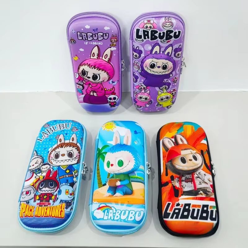 Estuche grande Labu para lápices, con capacidad de dibujos animados, educativo, para almacenar material escolar de niños, regalo de cumpleaños.