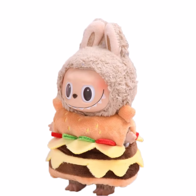 Hamburguesa Labubu llena de ropa y hamburguesa - Image 3