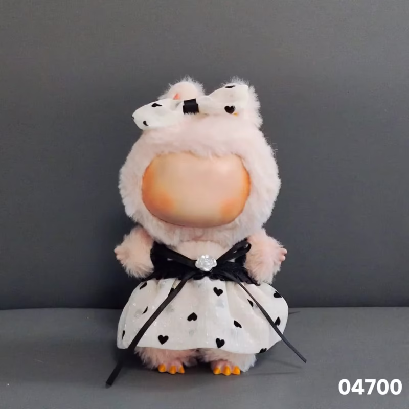 Conjunto DIY para Accesorios Labubu – Muñeca Macarón Sentada y Charms de Vinilo para Regalo de Celebración Elegante - Image 2