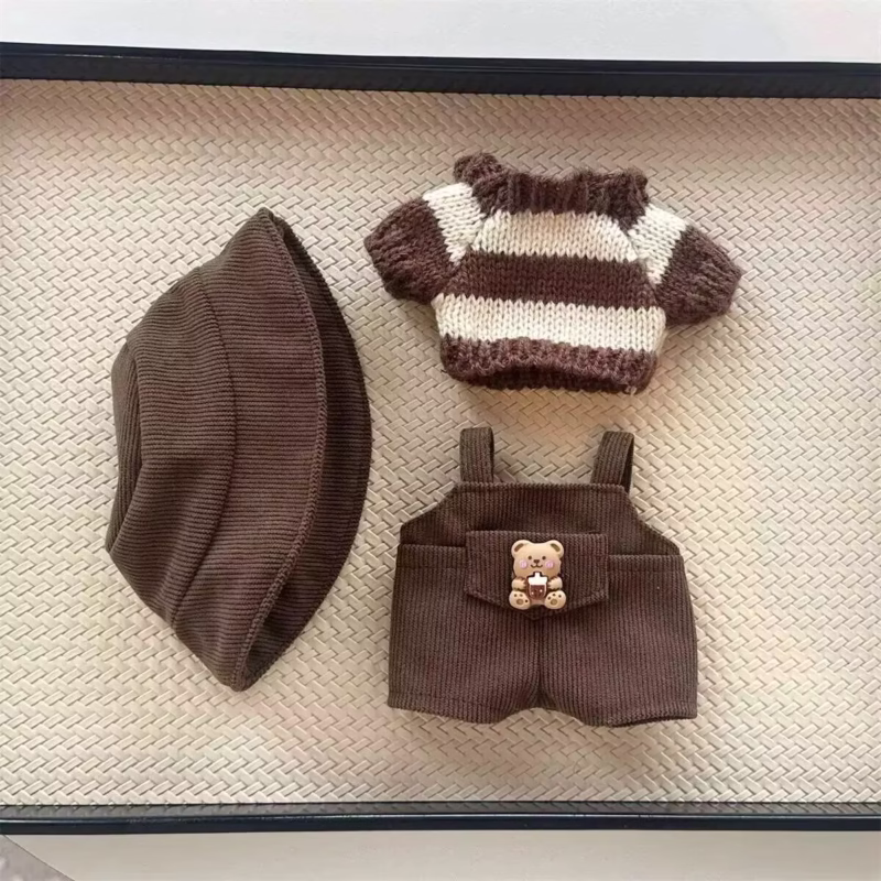 El conjunto de Abaya Labubu de 15-17 cm es perfecto para muñecas de peluche e incluye piezas elegantes y cómodas para personalizar a la pequeña muñeca - Image 3