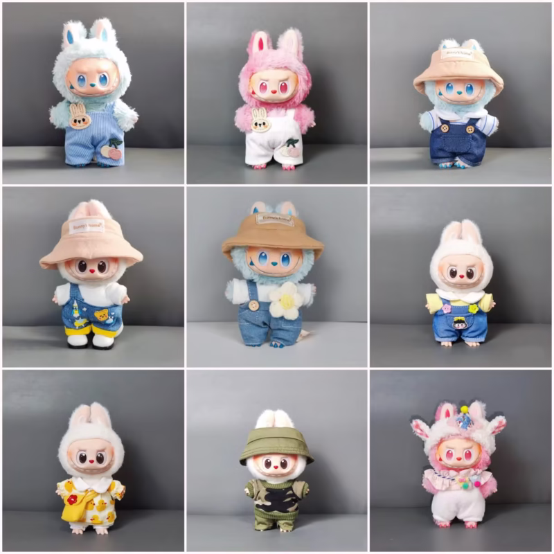 Accesorios para Muñecas Labubu I II Idol 17 cm EXO Kpop Corea Sentados como EXO con atuendo festivo para las muñecas