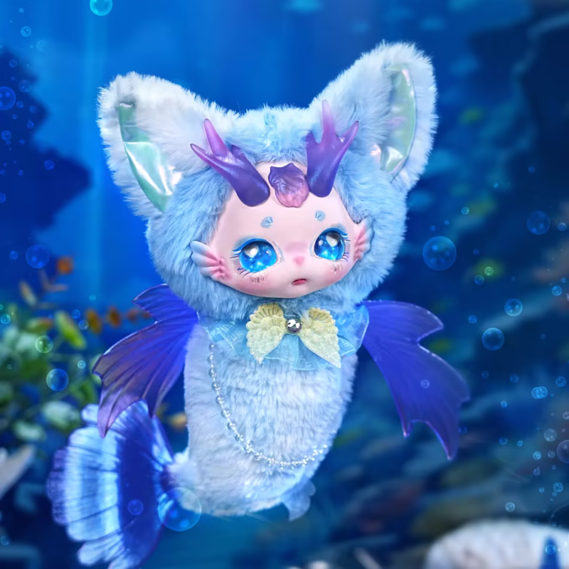 Maytree Doll Dumia, la caja luminosa, es parte de la serie Aguas Profundas. Ella es el juguete de felpa con articulaciones flexibles, el regalo inesperado y decoración de la sirena de la serie de juguetes de felpa