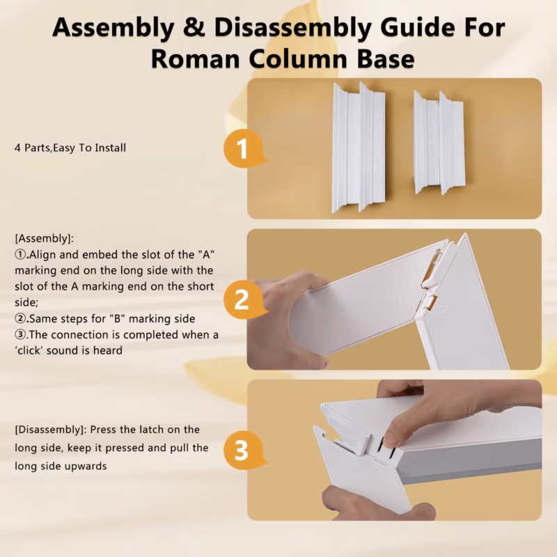 Vitrina Eary transparente con base de columna romana, caja de exhibición para la caja acrílica Zimomo idónea para muñecas Labubu, almacenamiento resistente al polvo, estuche resistente al polvo - Image 2