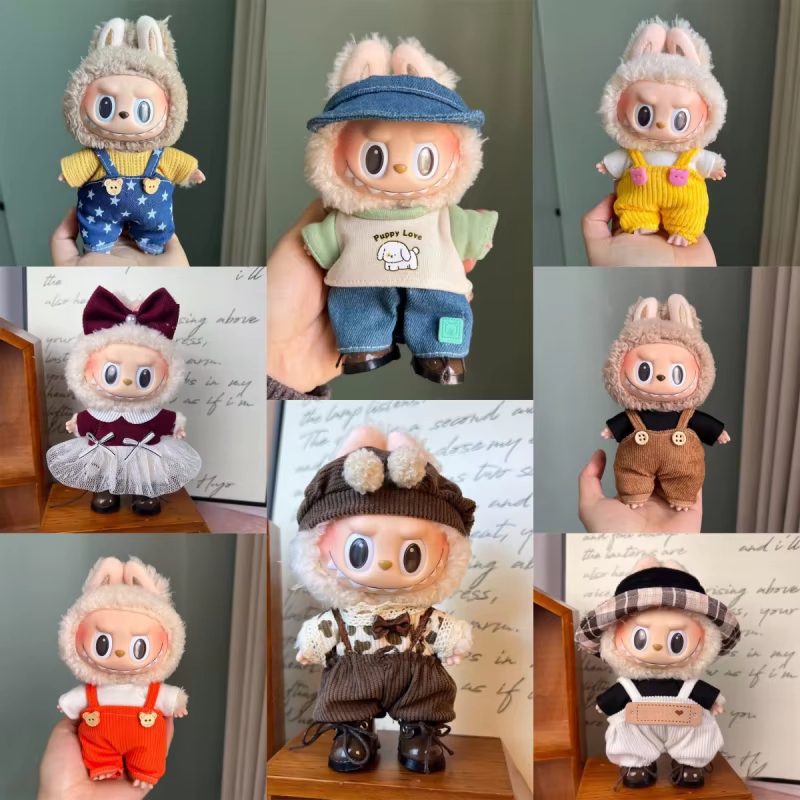 Las Figuras e Muñecas Labubu de 17 cm con estilos Exo y K-Pop enriquecen profundamente tu colección