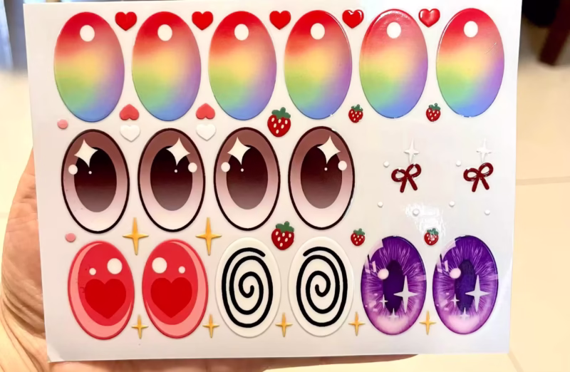 Pegatinas de ojos Labubu V1V2V3 a medida 17/38cm Labubu V1V2V3 hechos a mano ojos especial pegatinas de ojos personalizadas para muñecas de vinilo de 17/38cm también pegatinas de ojos personalizadas para muñecas - Image 3