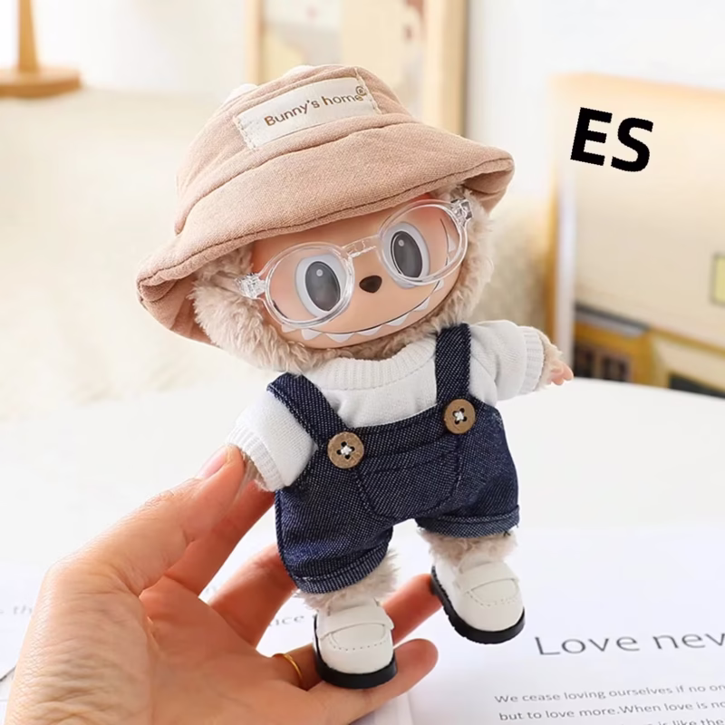 Estilo contemporáneo, colección de muñecas de traje Labubu de 17 cm, traje de muñeca, composición del vestido de muñeca para coleccionistas, muñeca bebé macaron - Image 2